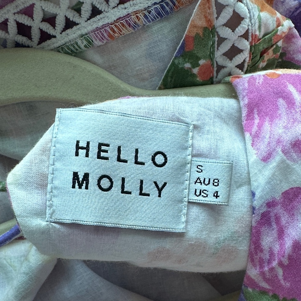 Hello Molly Pink Multi Floral Ruffle Dress - Picture 3 of 12